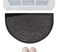Generico Indoor Doormat | 40 x 60 cm Non-Slip Mat, Semicircular Quick Drying Water Absorbent Mat for Dogs, Paws, Mud, Shoes, Outdoor, Garage