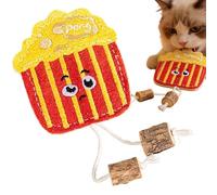 Genérico Interactive Cat Chew Toy - Cartoon Loofah Cleaning Toys For Cats, Fun Indoor Exercise & Teeth Grinding Accessory | Suitable For Home Living Room Daily Caats Play, 6.88x2.95x0.39inch
