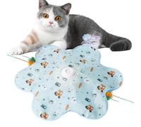Genérico Interactive Cat - Oxford Fabric ABS PP | 5 Holes Motion Activation Sound Bird USB Rechargeable | Automatic 3 Modes for Bored Adult Cats Indoor