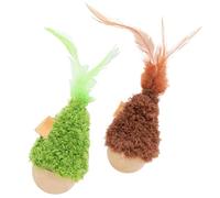 Genérico Interactive Cat Toy: Features an Interactive and Catnip, a 2-Piece Swing Ball | Exercise Toys for Catnip Cats | for Time to Time