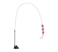 Genérico Interactive Cat Toy - Stimulus with | Physical Enrichment Toy for Indoor Outdoor Pussy | Replaceable Feathers for Training, Leisure, Garden, Park, Home