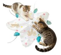 Genérico Interactive Cat Toy, USB Rechargeable Interactive - Hunting Toy for Indoor Cats - for Kittens, Porches, Gardens, Lawns, Indoors, Outdoors and Patios