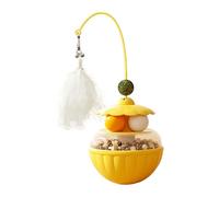 Genérico Interactive Cat Toy - Wobble Ball with Feathers and Catnip | Entertainment Toy for Cats | for Entertainment, Exercise and Daily Stress at Home
