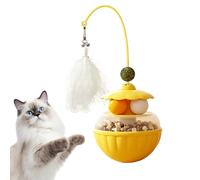 Genérico Interactive Cat Toy, Wobble Catnip Ball with Feathers for Kittens - Exercise Toy for Cats, for Indoor and Outdoor Exercise, Stress and Entertainment