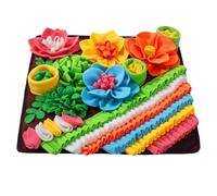 Genérico Interactive Dog Foraging Mat - 16" Sniffing Toy, Slow Feeding Training | Stress Relief Toy for Puppies, PE Scented Game