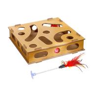 Genérico Interactive for Cats | Entertainment and Exercise Puzzle for Pets - Interactive Maze for Cats with Balls and Bells, for Apartment Home Living Room Bedroom