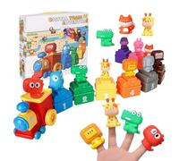 Generico Interactive Toy Color Sorting and Learning Toy Set with Animal Puppets for Home and Bedroom Playroom Nursery Travel Party Nursery