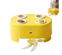 Genérico Interactive Toys for Cats - Pet Smart Electronic Turntable Feathers Game, Automatic Whack-A-Mole Kitten Enrichment Toy, 366g Durable ABS Indoor Mental Stimulation Boredom Relief Device