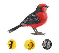 Generico Interaktives Vogelspielzeug mit Sprachsteuerung - Elektronisches & Singvogel für Kinder & Büro, Realistischer Schreibtischtier-Roboter mit Sensor, Sound & Bewegung (ABS/PC, 13.5 x 9 cm)