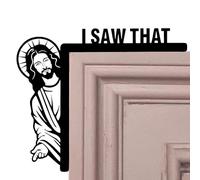 Genérico Jesus Door Corner | Creative Wooden Door Window Frame Decoration | Which Jesus Christian Home Door Window Frame Christian Church Home Door Corner Decorations, Consulte la descripción, See