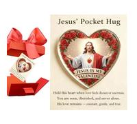 Genérico Jesus Hug, Inspirational Keepsake In Acrylic 2D - Positive Postcards For Parties - for Believers Churches Waiting Rooms Colleagues Employees Team Incentives Travel