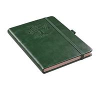 Genérico Journal Notebook - Leather Notebook with Hardcover and Retro Dots - Work Notepad, for Daily Planning and Taking, School, Travel, Office
