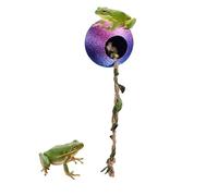 Generico Jumping Cave - 3D Printed with Climbing Rope, Spider Shelter with Climbing Rope, Terrarium Cage and Frog Lizard Mantis Religious Tarantula Rest and Reproduction