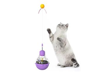 Generico Katzenleckerli Donation Ball for Food Distribution for -katzenleckerli to feed the puzzle with teaser and LED light | Cat gi