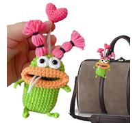 Genérico Key CaseCute & Creative: Large Crochet, Key Bag Handmade, Personalized Decorative Holder, Novelty & Quirky Accessory | Auto Keys Daily Carry M, A, Consulte la descripción, See description