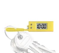 Generico Key Fob Watch, Digital Pocket Watch, Large Digital Display, Small Electronic Clock, Quiet Precise, Clock Pendant, Small Key Fob Watch, Yellow, riferimento alla descrizione, Please refer