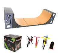 Generico Keyboard Ramp Playset - Compact Toy, Long Lasting, Creative Activity Area on the Desk | Skate Park Including Boards, Scooter Parts on