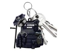 Genérico Keychain - Acrylic 5x5x5cm | Pendant Keychain Accessories for Keychains | Cute Mini Purse Charm with Figure for Keys, Backpacks and , E, Consulte la descripción