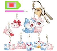Genérico Keychain Making Kit, Charm Kit for Backpack, Purse, Keychain, Keychain, Wallet, Craft Set, Backpack, Activities Do Crafts, Game Art Gems for Kids,