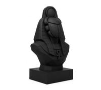 Genérico Khepri Egyptian God of Change and Renewal Sculpture 25cm - Decorative Bust Matte Black Low Poly | Egyptian Mythology Jepri/Kephri Figure | Desk Living Room Office Decoration