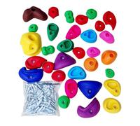 Genérico Kids Climbing Dams | Tree Climbing Dams for Kids,Multicolor Dam Set with Mounting Hardware for Indoor Home School Outdoor Training