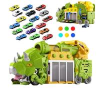 Genérico Kids Dinosaur Truck Foldable with Storage Compartment 6 Ball Car for 3-8 Years Old Kids Indoor Floor Birthday Home Entertainment