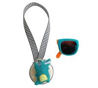 Generico Kids Folding Sun Shades - Portable Neck Headband Set with Storage Bag, Bab'y Sun to Korean Style Lightweight Flexible Frame with UV Protection |, Green, Fare riferimento alla descrizione