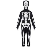Generico Kids Skeleton Costume - Bone Print Bodies, Scary Lighted Party Clothing | Funny Halloween Look for Child Cosplay O, Easy Wear Dress Contest, Night Game