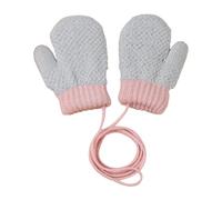 Genérico Kids Snow Gloves - Comfortable with Anti-lost Drawstring | Plush Winter Gloves | for Preschool 1-3 Years Yard Skating