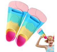 Generico Kinderflipper zum Schwimmen, Schwimmflossen Kinder | Silikon-Lebensmittel-Schwimmflipper-Flossen | Schwimmtraining Accessoire, Tauch- und Schnorchelgeräte für Pools, Strände, Außenseen