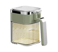 Generico Kitchen Seasoning Pot | 380ml Season Salt Container - Airtight Food Seasoning Container Box with Lid for Salt Sugar Pepper