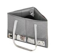 Generico Kleiderbügel-Aufbewahrungsbox | Platzsparende, Faltbare Aufbewahrungsbox Mit Griffen | Dreieckiger Kleiderbügelhalter | Für Kleiderschrank, Waschküche, Schlafzimmer, Haushalt