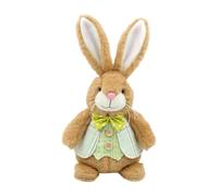 Generico Lapin En Plush - Lapin Assis Doudou, Lapins Assis En Plush Douce | Pour Filles Et Garçons Panier De Pâques Saint-Valentin Anniversaire Faveurs De Fête Canapé Décoration Accessorie