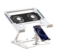 Generico Laptop Desk Stand, Adjustable 5 Height Cooling Stand for Laptop and Phone | with Cooling for Tablet | for Study Room Reading Meeting University