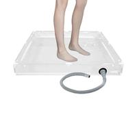 Genérico Laptop Dish - Compact Foldable Non-Slip Base for RVs | Waterproof Drainable Foot Sink for Indoor and Outdoor | Folding Dish Pair