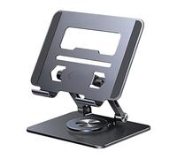 Generico Laptop Stand | Aluminium Alloys 360 Rotatable | Desktop Stand for Laptop and Computer | for Smartphone Notebook Tablet Home University School Travel Live Streaming