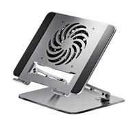 Generico Laptop Stand with Fan and Adjustable Height 'Rise' | Computer Cooling Base For Tablet, Notebook, Printer, Sofa, , Travel, Office, Home, Work, Reading