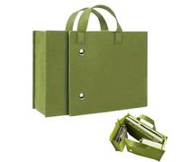 Generico Laptop Tote Bag for Women - Green Felt Foldable Tote Bag Nurse Bag with Compartments - for Women Nurse Teacher Travel Daily Beach Work College Office