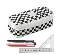 Generico Large Capacity Case - Expandable Pen Organizer Case, Multiple Stationery Carrier | Compact Zipper Door, Writing Tool Bag, Black And White, riferimento alla descrizione, Please refer to