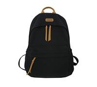 Generico Large Capacity Women's Changing Shoulder Bag for Middle School Students Japanese Simplified Backpack for Free School Trolley Female, Black, Taglia unica, Traditional Backpacks