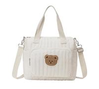 Genérico Large Diaper Bag Tote - Shoulder Tote Printed Bears with Storage - Travel Bag with Adjustable Strap - For Travel Work Gym School Hospital Beach Park Shopping Picnic