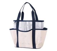 Genérico Large Folding Mesh Beach Tote - for Outdoor, Holiday, Pool, Swimming, Camping, Boating, Picnic, Parks, light pink, Consulte la descripción