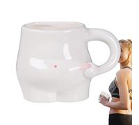 Generico Large Tummy Coffee Mug - Fat Belly Breakfast Mug | Fat Belly Coffee Cup | Cupi of Fun Pinching Big Belly | 320ml of and Dear Teas