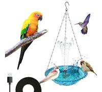 Generico Large Water Resistant Hanging Hummingbird Feeder Feeder with USB Charging and Fountain Pump Tub Ideal for Garden Patio Decoration