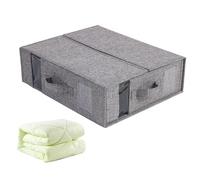 Generico Laundry Organizer for Bed Linen Storage Containers - Foldable Fabric Organizer for Duvet Cover Blanket Pillowcases Under The