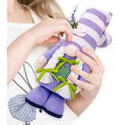 Generico Lavender Gnomes Decoration - Fabric 39 x 9.5 cm and 40 x 9.5 cm | Purple | Faceless Plush Doll for Family Friends Colleagues for Mother's Day | For Home Desk Shelf
