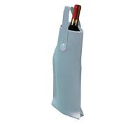 Genérico Leather Wine Bag, Beach Wine Tote Bag | Reusable Bags - Single Bottle Carrier, Portable Reusable Leather Champagne Carrier for Subtraction, Blue Cian, Consulte la descripción, See description