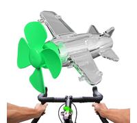 Generico LED Airplane Shape LED Airplane A - Colorful Airplane Ornament Powered by Airplane, Waterproof Automatic Anti-Collision Warning for Handlebars, Rearview Mirrors