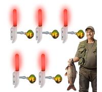 Generico LED Alarm Bell with Colour Changing - 5 Bells for Rods | for Cat, Night, Outdoor, Pond, Lake, River, Sea