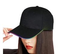 Genérico LED Hat - Adjustable Glow Sun Protection | Cute Red Christmas Costume For Gatherings Concerts Halls Dance Bars